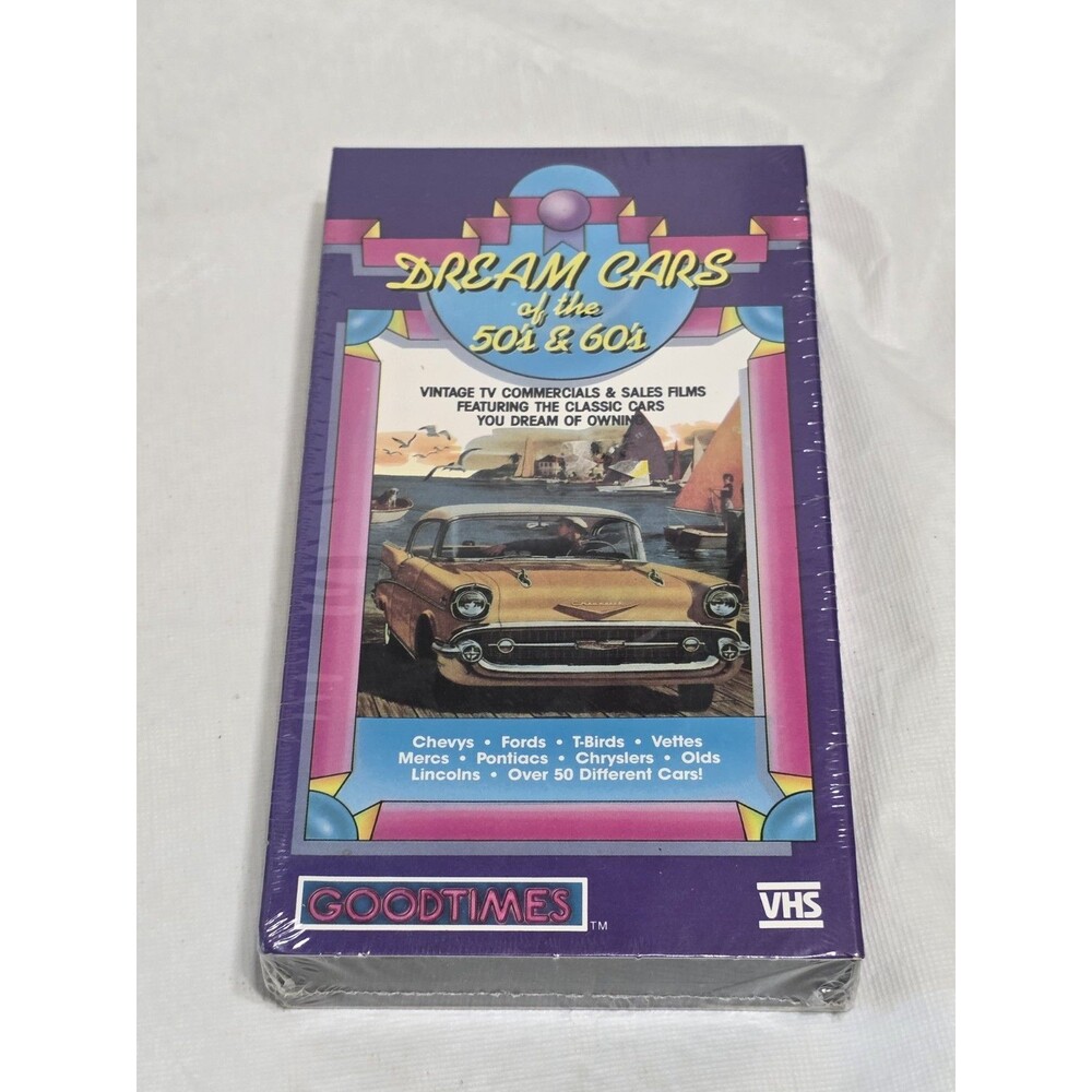 Dream Cars Of The 50's And 60's VHS Goodtimes Factory Sealed